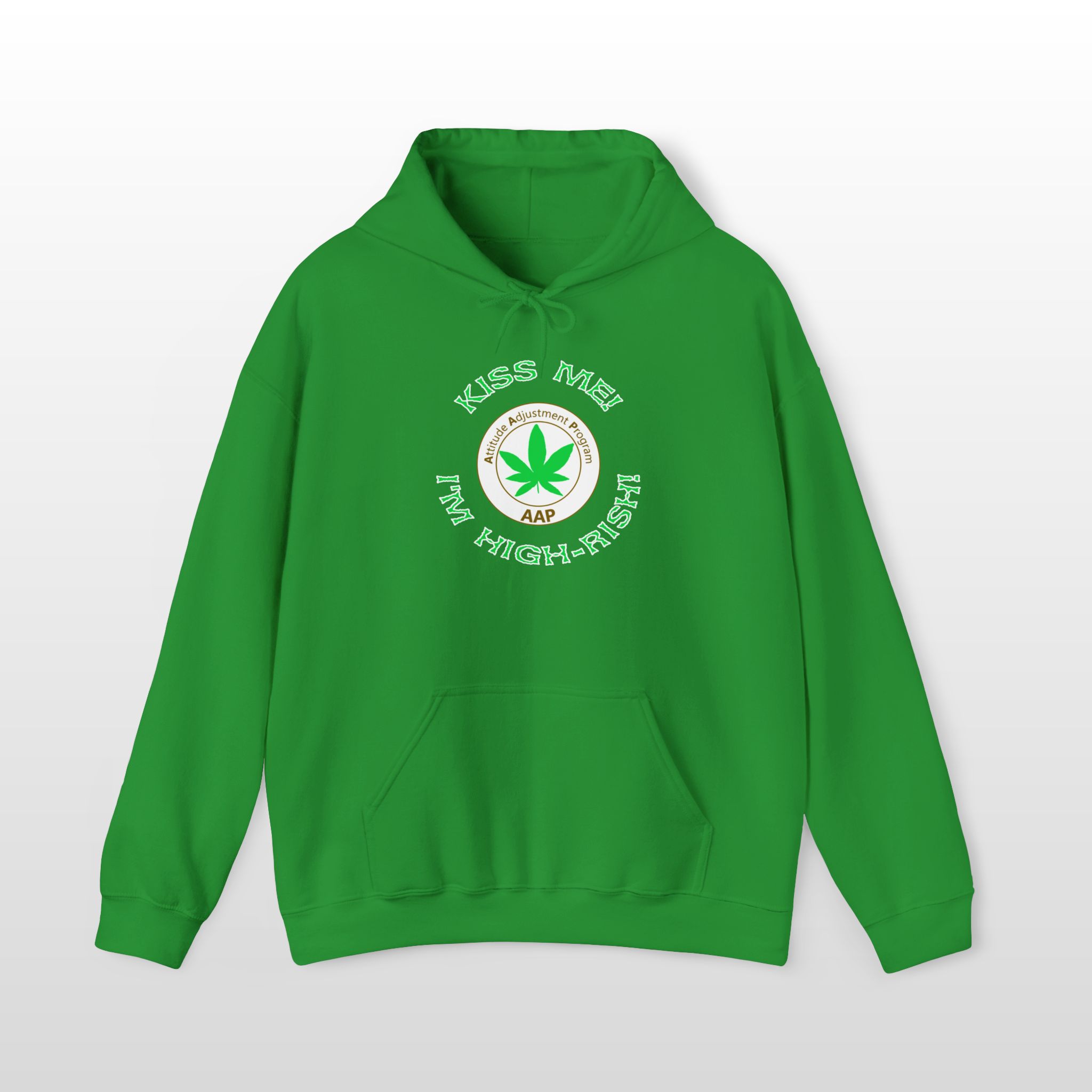 kiss me i'm highrish stoner hoodie