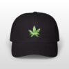 grean leaf 420 embroidered dad hat