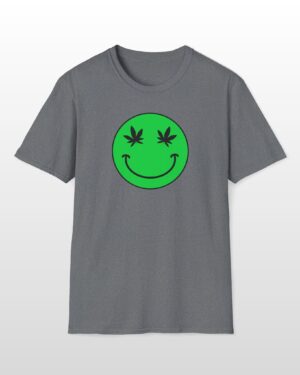 follow the program aap original green smiley face 420 tee