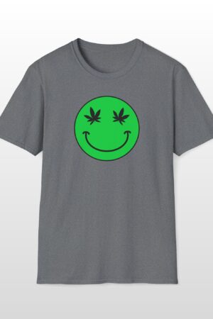 follow the program aap original green smiley face 420 tee