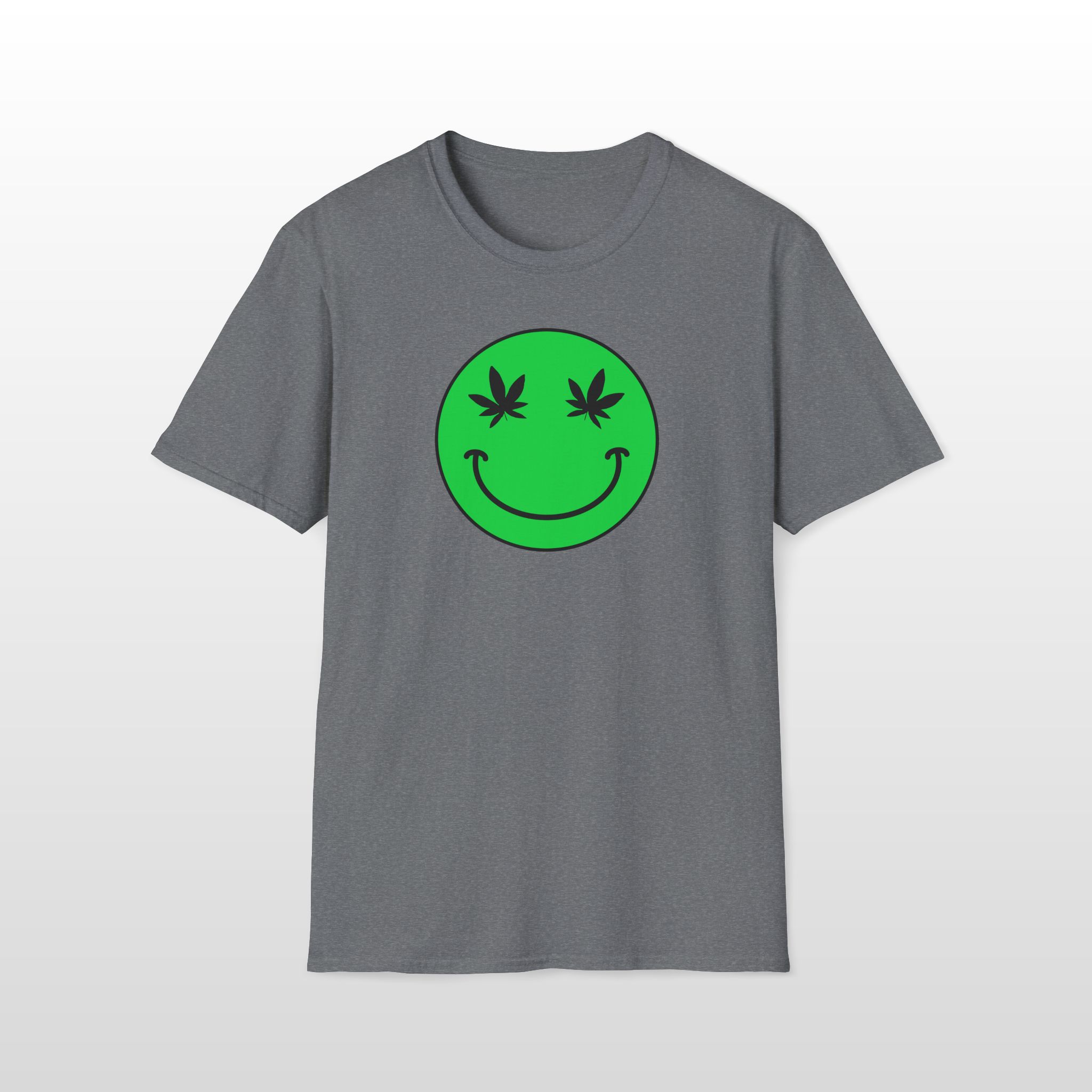 follow the program aap original green smiley face 420 tee