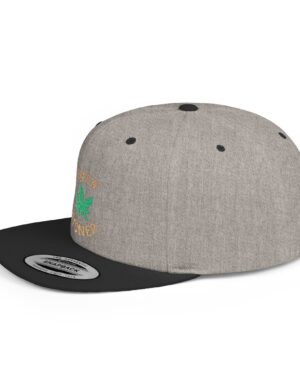 loner stoner flat bill snapback cap