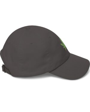 grean leaf 420 embroidered dad hat