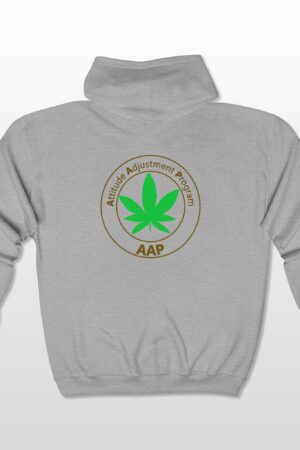 follow the program aap original pocket logo 2 sided full zip hooded sweatshirt