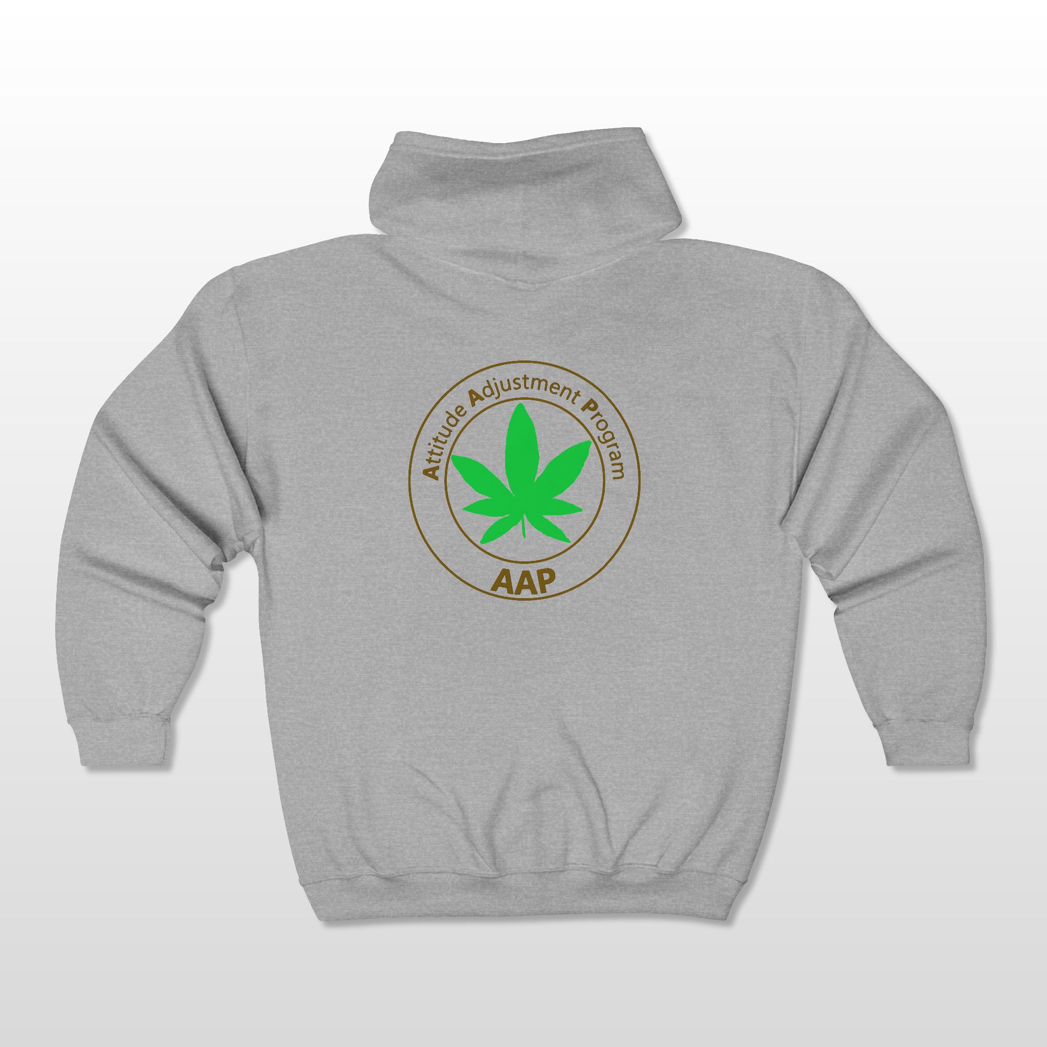 follow the program aap original pocket logo 2 sided full zip hooded sweatshirt