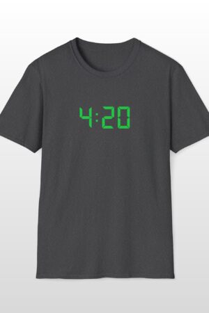 420 digital clock tee