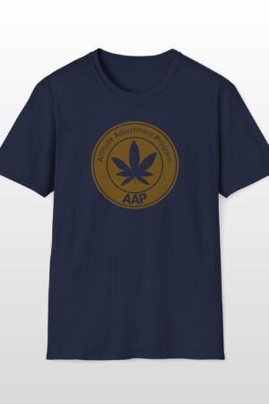 attitude adjustment program clear and gold badge 420 tee