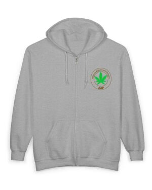 aap original pocket logo 2 sided full zip hooded sweatshirt