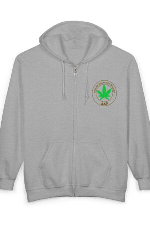aap original pocket logo 2 sided full zip hooded sweatshirt