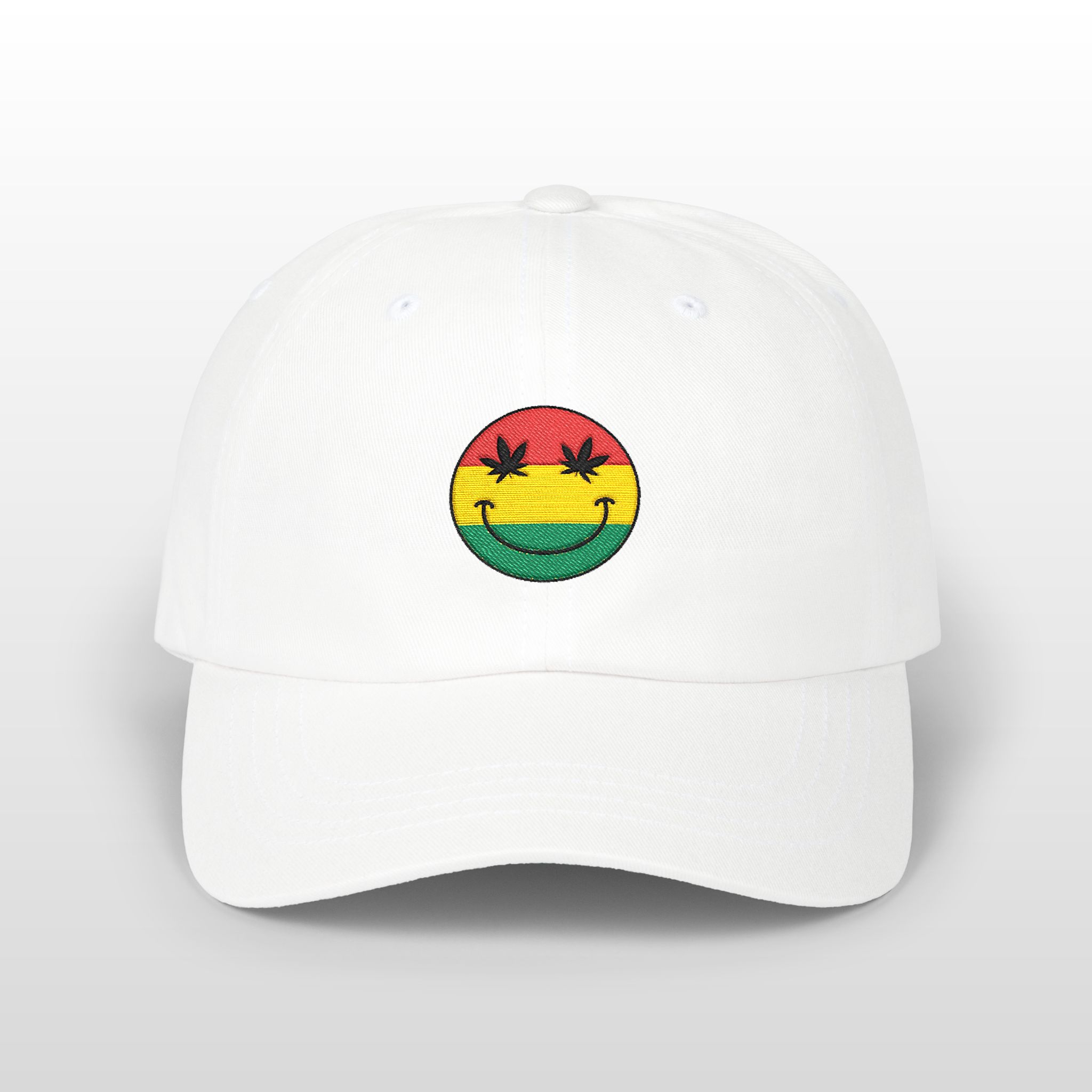 happy daditude 420 embroidered dad hat