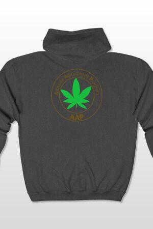 aap original pocket logo 2 sided full zip hooded sweatshirt