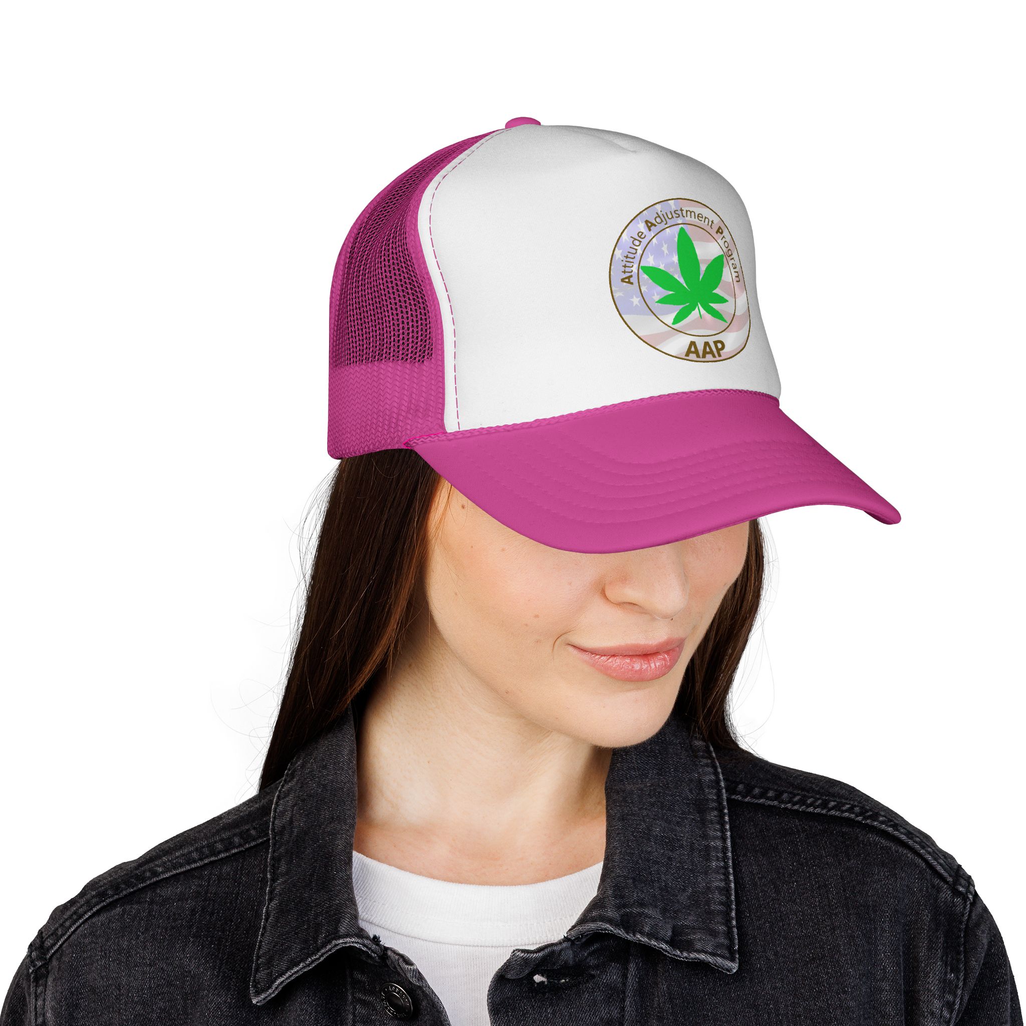 puff it up for freedom aap original freedom logo trucker cap