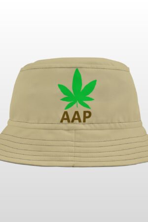 follow the program aap original logo tan bucket hat
