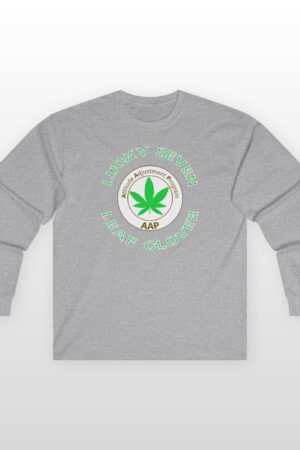 lucky seven leaf clover long sleeve tee