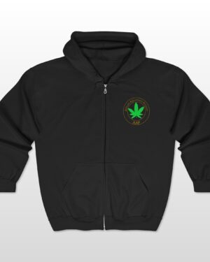 follow the program aap original pocket logo 2 sided full zip hooded sweatshirt