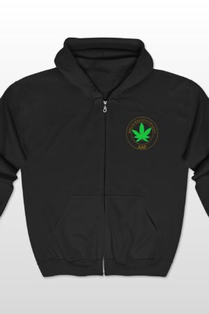 follow the program aap original pocket logo 2 sided full zip hooded sweatshirt