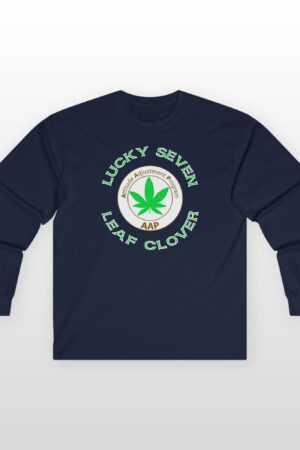 lucky seven leaf clover long sleeve tee