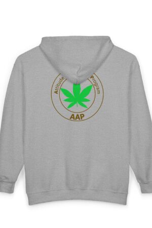 aap original pocket logo 2 sided full zip hooded sweatshirt