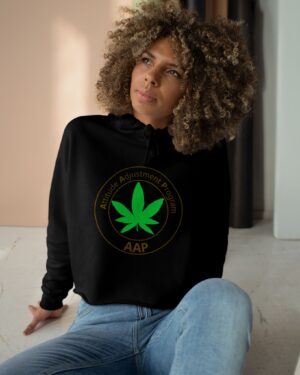 follow the program aap original crop hoodie