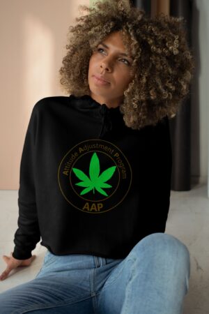 follow the program aap original crop hoodie