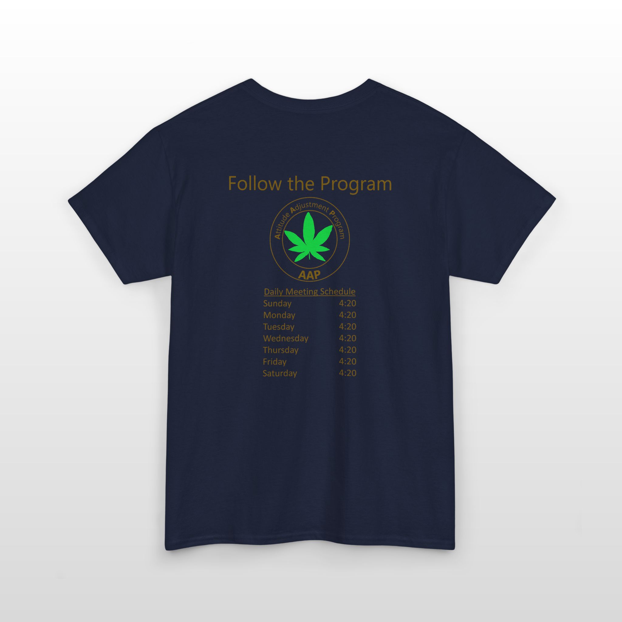 follow the program aap original daily 420 2 side tee