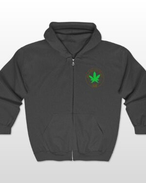 aap original pocket logo 2 sided full zip hooded sweatshirt