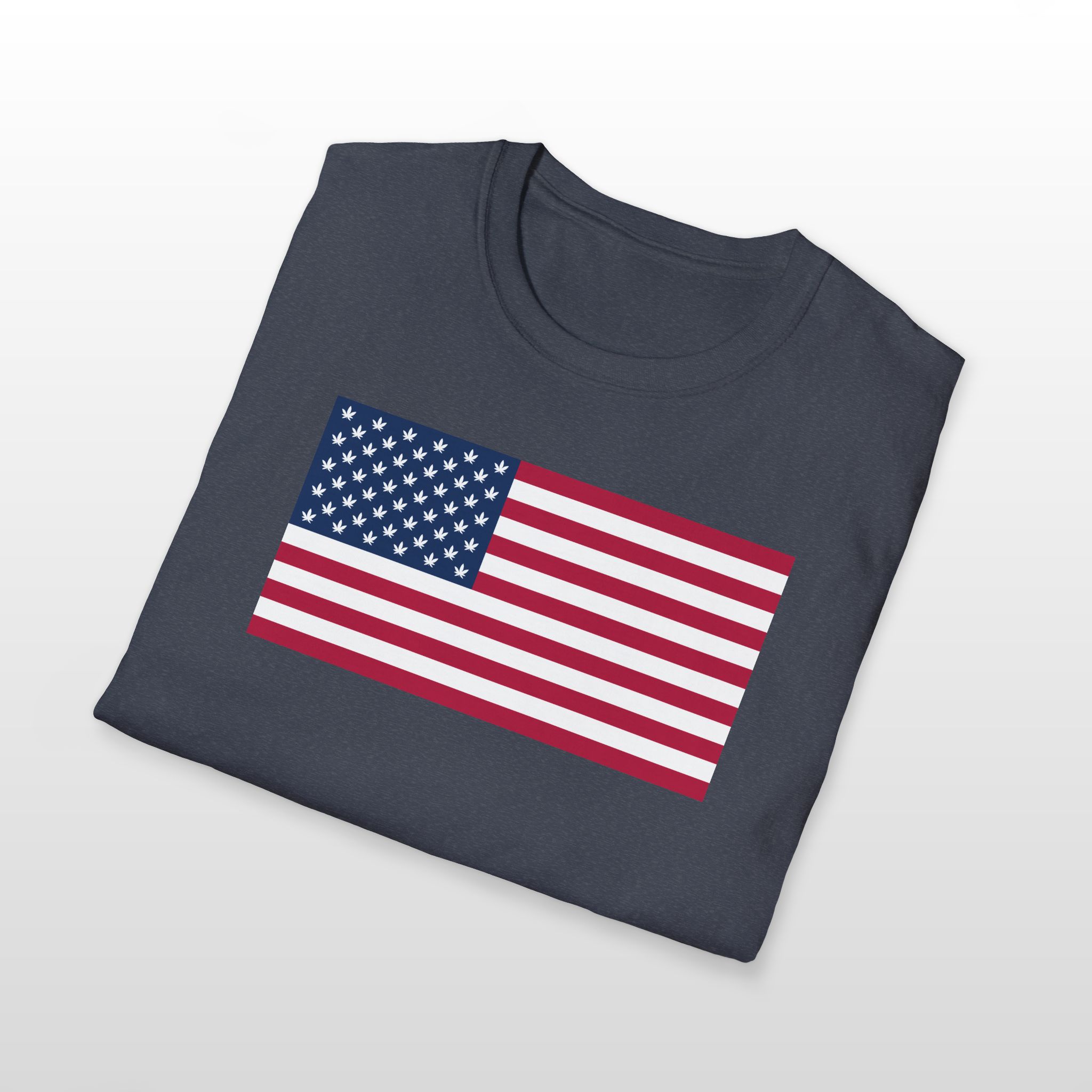 weeds and stripes 420 tee