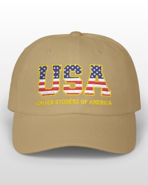 usa united stoners of america embroidered 420 dad hat