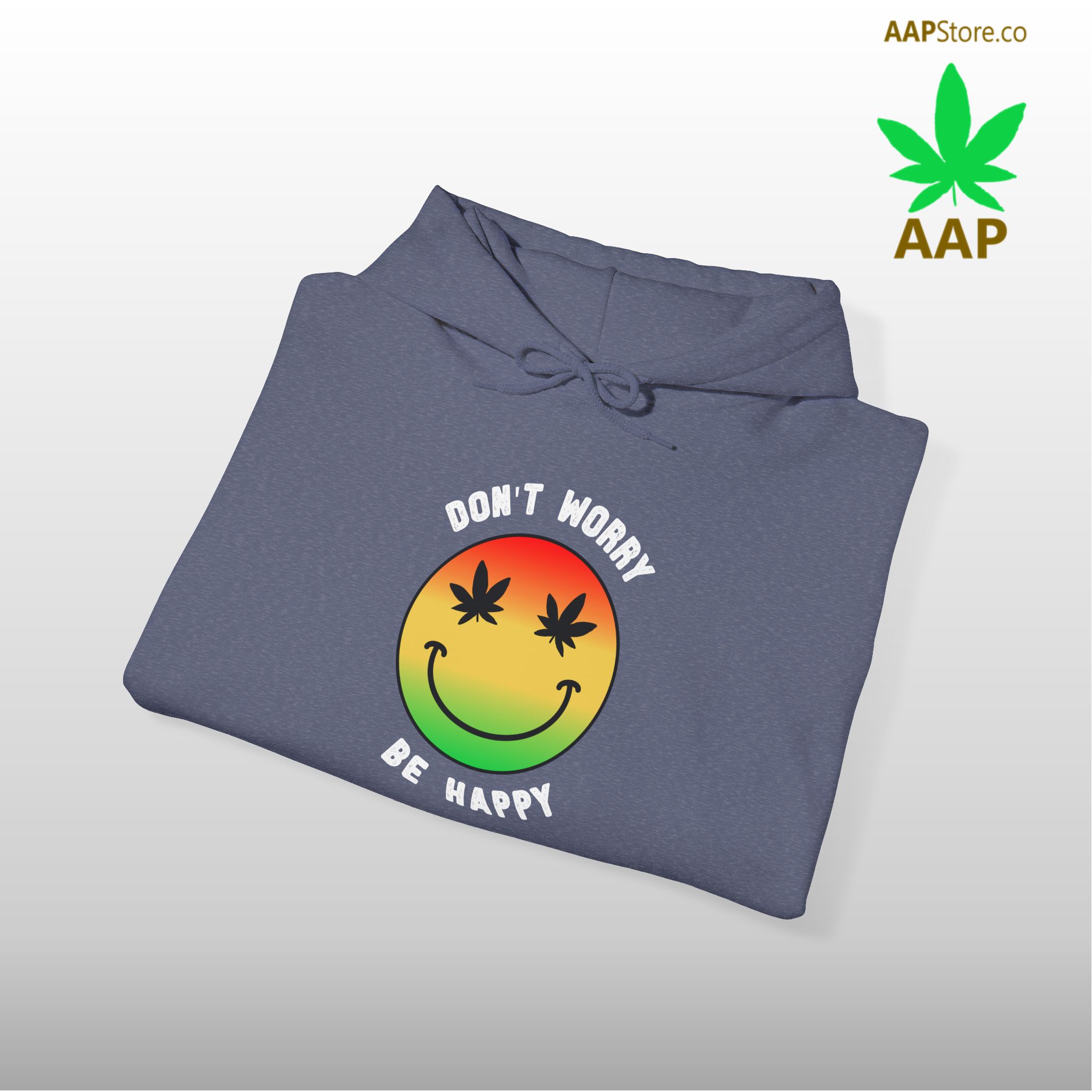 don't worry be happy stoner hoodie