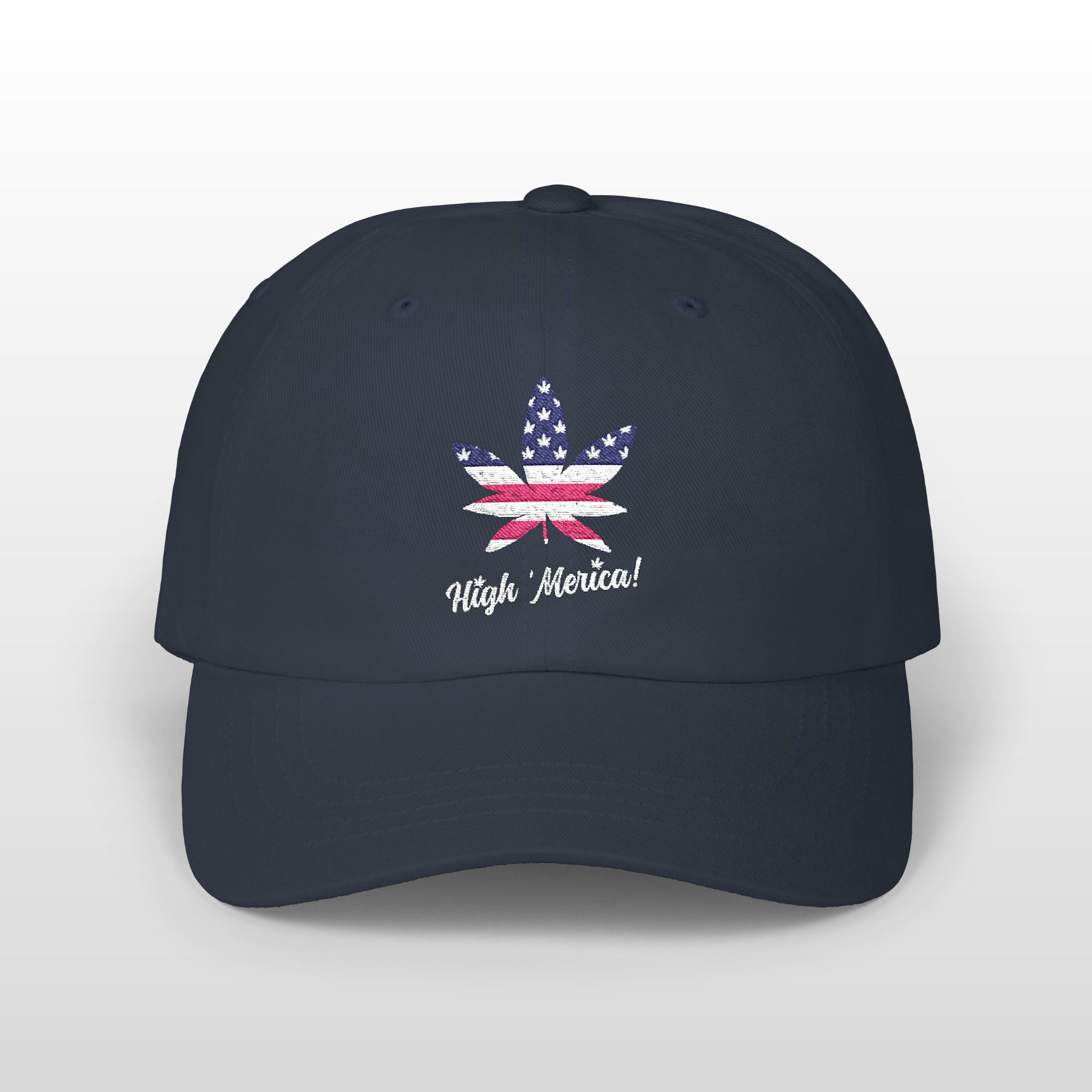 high 'merica! embroidered 420 dad hat