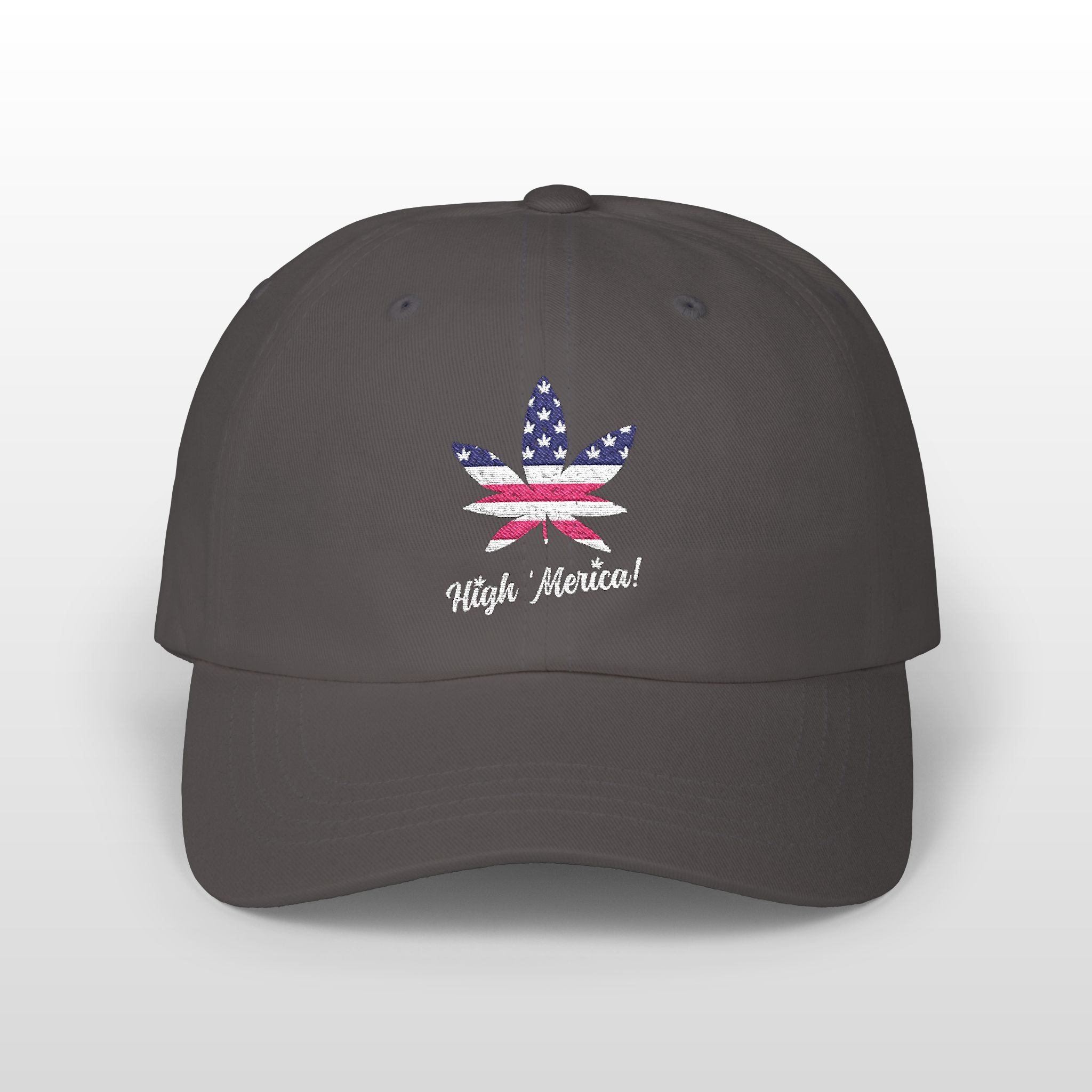 high 'merica! embroidered 420 dad hat