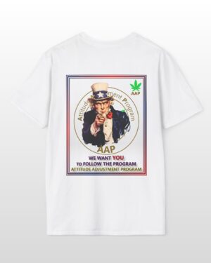 puff it up for freedom aap original we want you to follow the program 2 sided tee