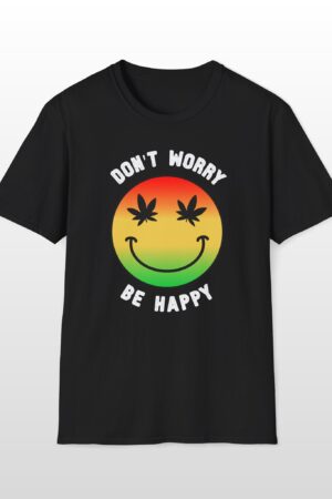 don't worry be happy 420 tee