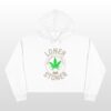 loner stoner crop hoodie