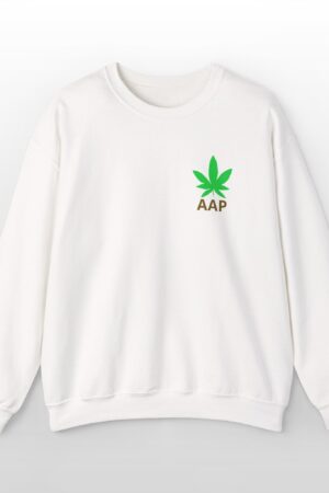 follow the program aap original pocket logo crewneck sweatshirt