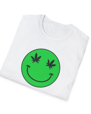 follow the program aap original green smiley face 420 tee