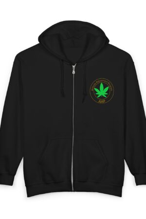 aap original pocket logo 2 sided full zip hooded sweatshirt