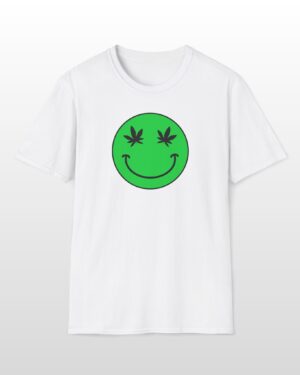 follow the program aap original green smiley face 420 tee