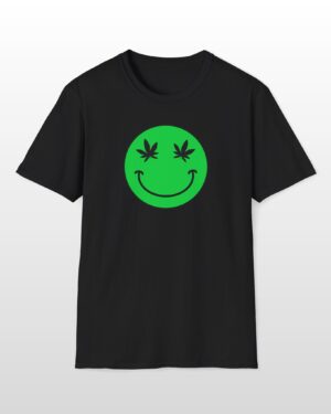 follow the program aap original green smiley face 420 tee
