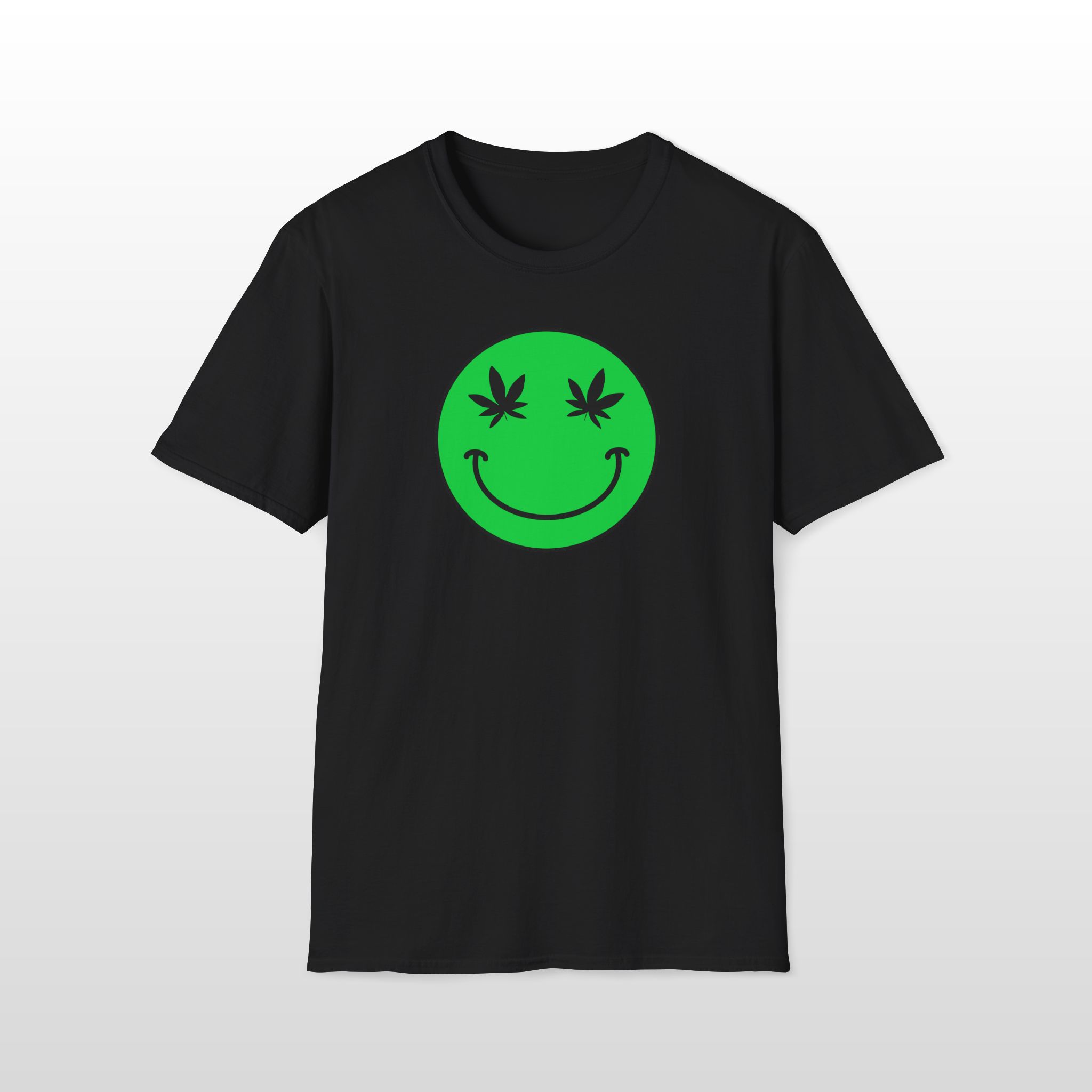 follow the program aap original green smiley face 420 tee