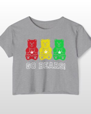 go bears 420 crop tee