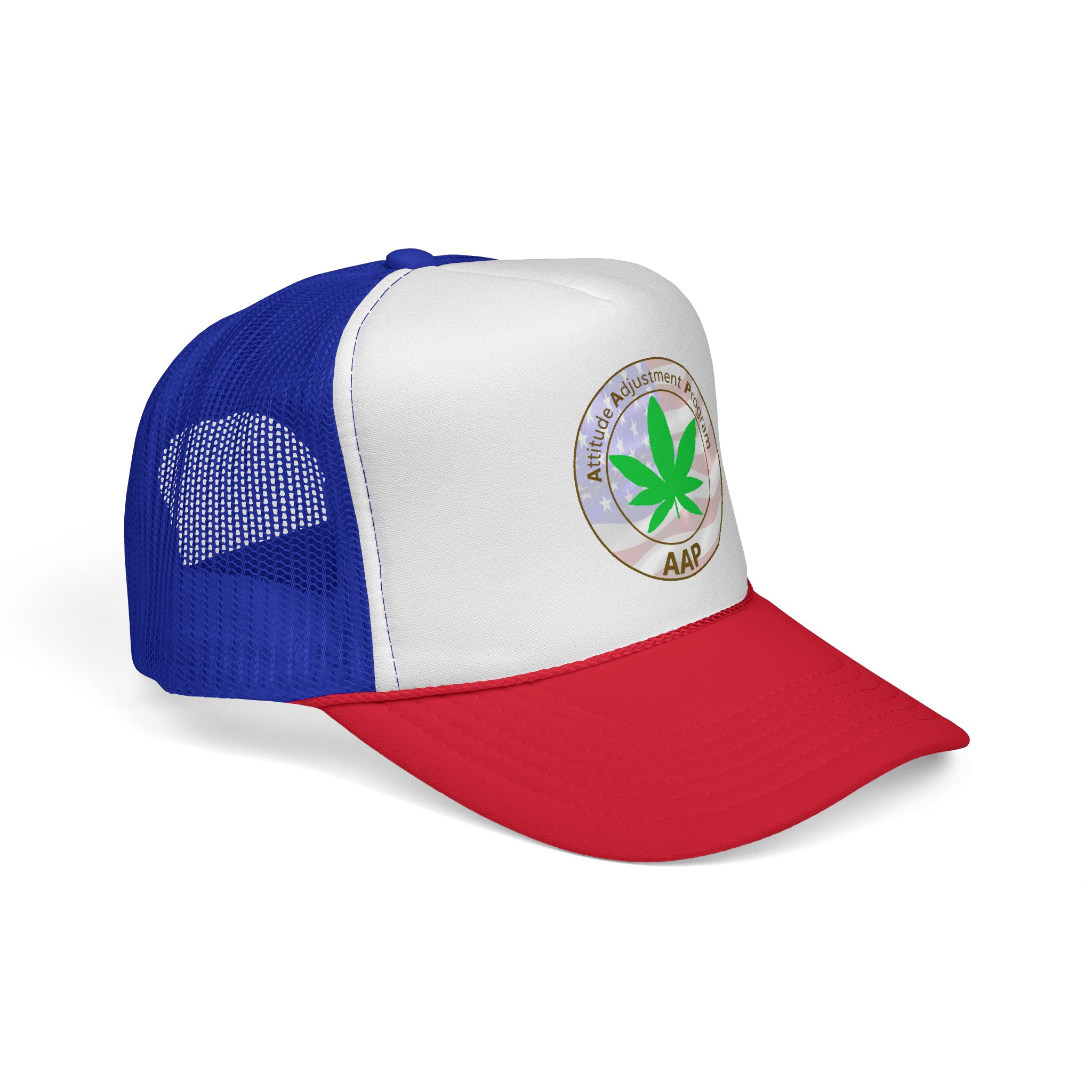 puff it up for freedom aap original freedom logo trucker cap