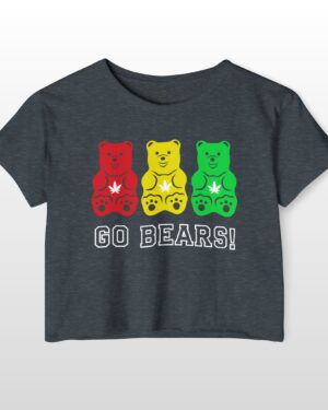 go bears 420 crop tee