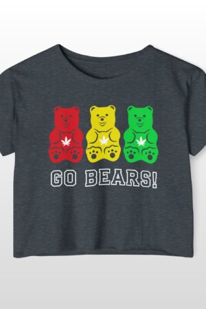 go bears 420 crop tee