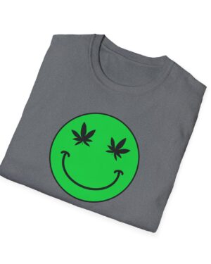 follow the program aap original green smiley face 420 tee