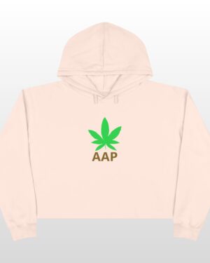 follow the program aap original logo crop hoodie