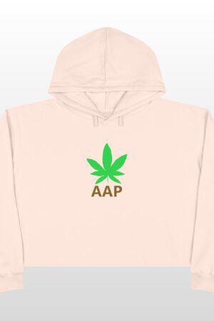 follow the program aap original logo crop hoodie