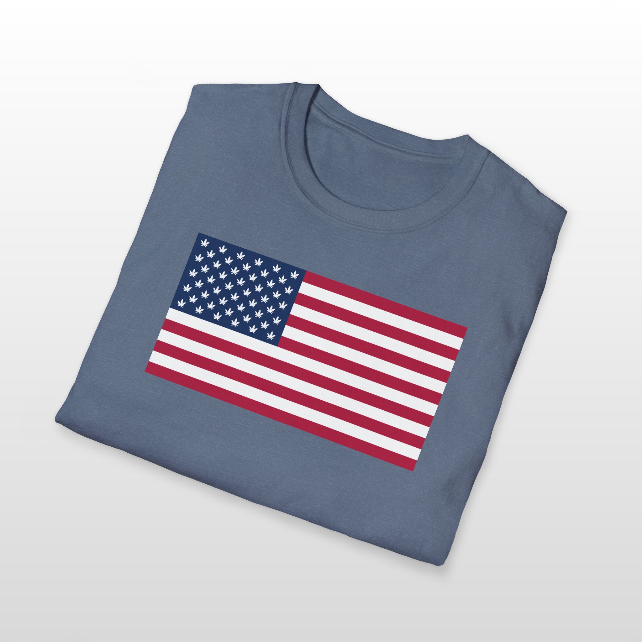 weeds and stripes 420 tee