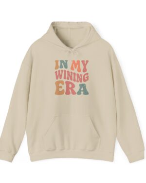 in my wining era funny drinking hoodie