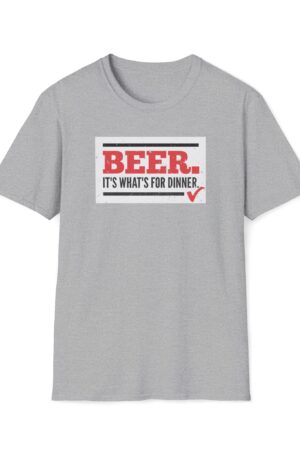 beer it's what's for dinner funny drinking tee